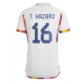 Belgia Thorgan Hazard #16 Koszulka Wyjazdowych MŚ 2022 Krótki Rękaw